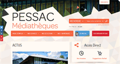 Desktop Screenshot of mediatheque.mairie-pessac.fr