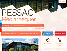 Tablet Screenshot of mediatheque.mairie-pessac.fr